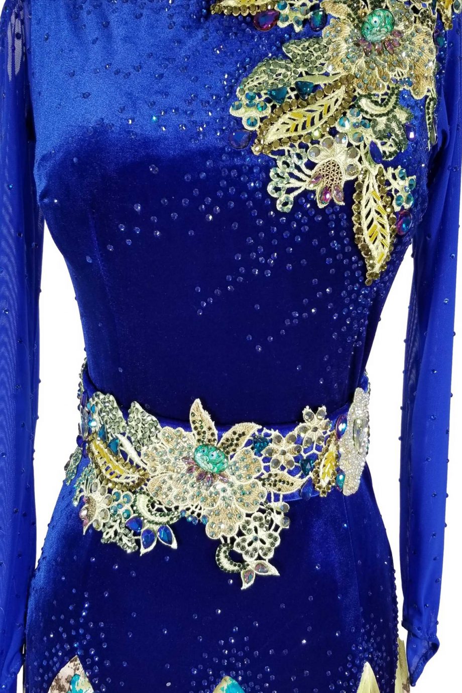 Cashay designer latin dress | Sarita Front Detail